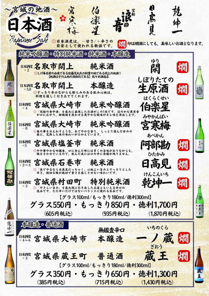 日本酒（1）