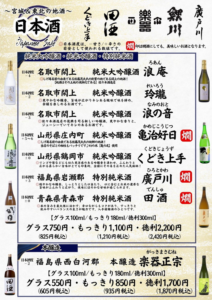 日本酒（2）