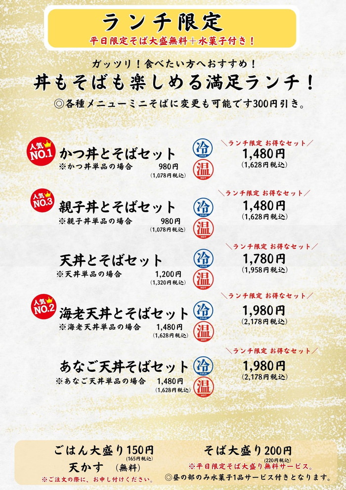 ランチメニュー（1）